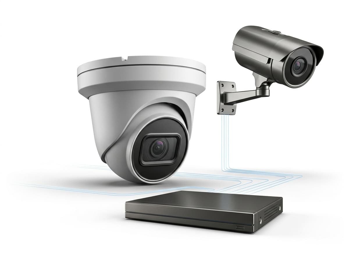 CCTV cameras and NVR installation setup
